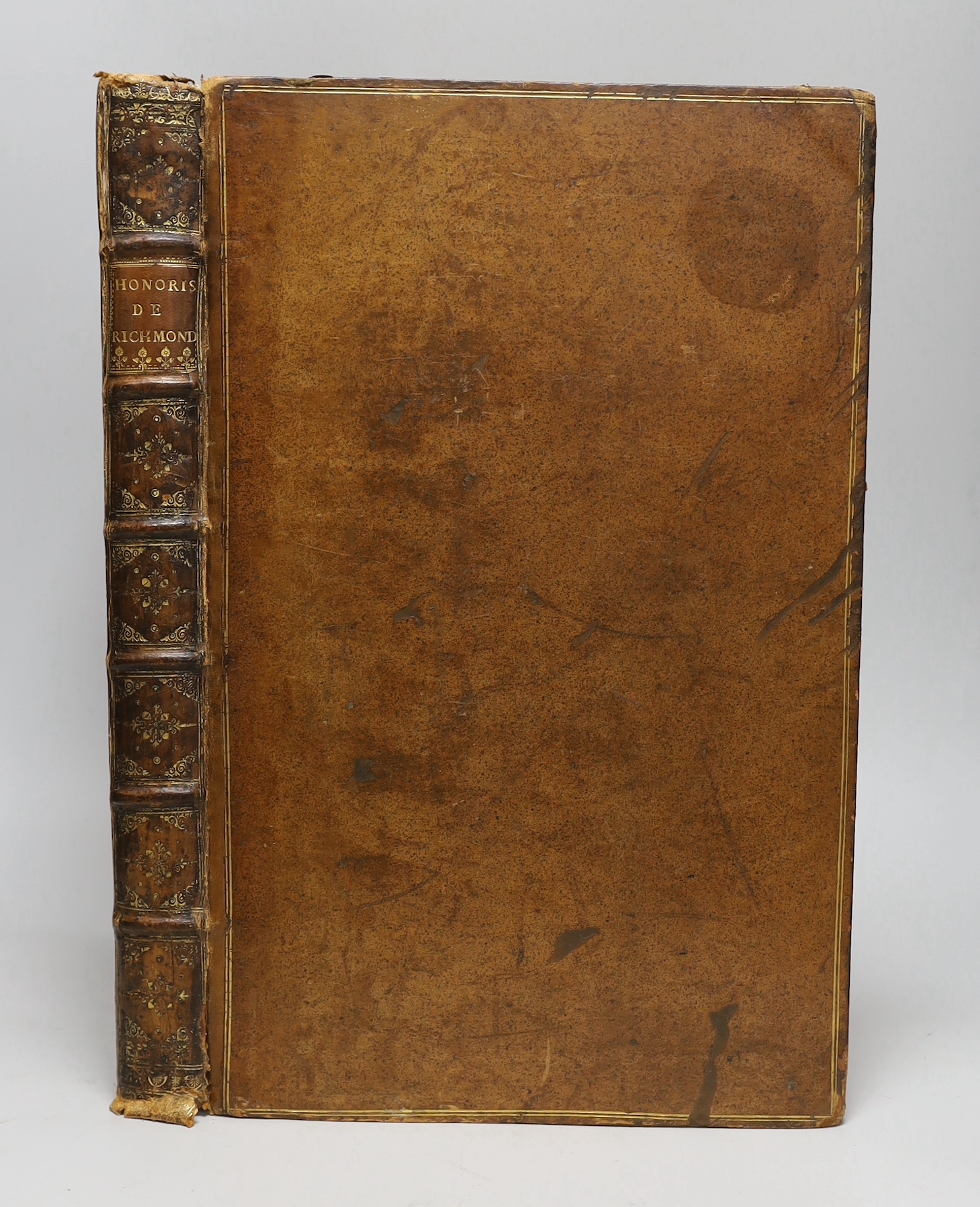 YORKSHIRE: [Gale, Roger - editor.] Registrum Honoris de Richmond Exhibens Terrarum & Villarum Quae quondam fuerunt Edwini Comitis infra Richmundshire, first edition, title in red and black with engraved vignette, 9 engra